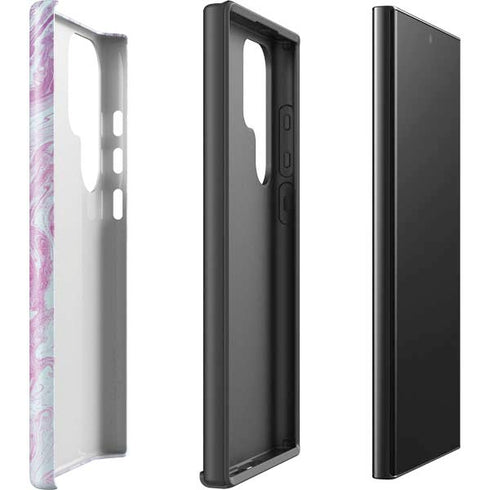 Blue and Purple Marble Galaxy S25 Ultra Impact Case